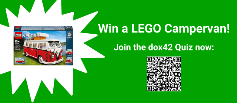 Join the dox42 Quiz to win a Lego Campervan